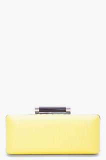 Diane Von Furstenberg Sunshine Raffia Box Clutch for women  