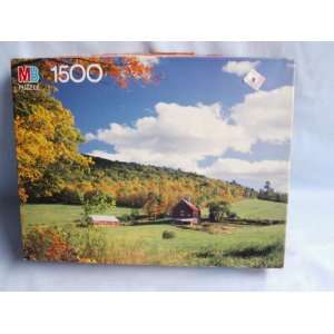 Milton Bradley 1500 Piece Jigsaw Puzzle Titled, Peacham, Vt