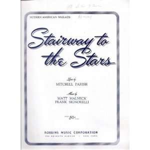   Sheet Music Stairway To The Stars Mitchell Parish 203 