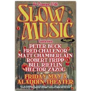    Slow Music Poster   Concert Flyer   Peter Buck