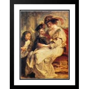 Rubens, Peter Paul 28x38 Framed and Double Matted Helene Fourment With 