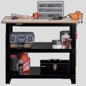 SO 382B Stack On Compact DIY Workbench Rugged Steel Bench 42 Inch Wide 