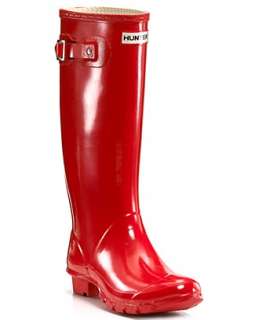 Hunter Huntress Extended Calf Glossy Rain Boots  