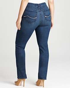 Not Your Daughters Jeans Plus Size Marilyn Straight Jeans with 