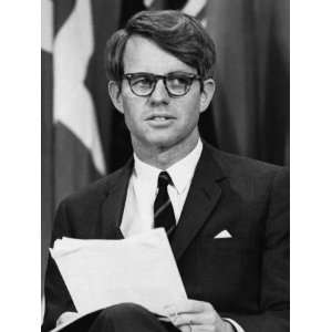  Senator Robert F. Kennedy Waits to Address 14,500 Students 