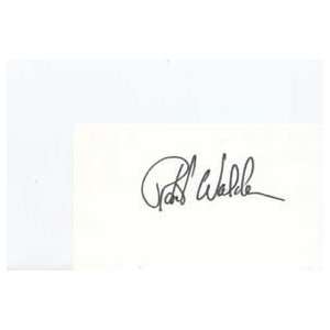 ROBERT WALDEN Signed Index Card In Person