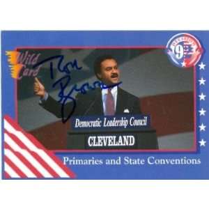 Ron Brown Autographed Trading Card Democratic Party Leader (ip)
