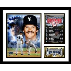 Ron Guidry Photo   Framed Captains Milestone Collage