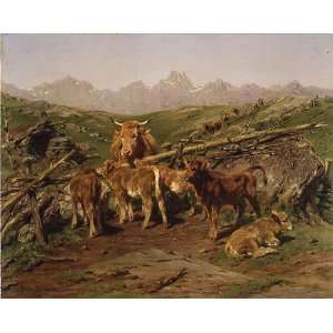     Rosa Bonheur   24 x 20 inches   Weaning the Calves