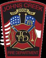 official patch ofthe Johns Creek Fire Department