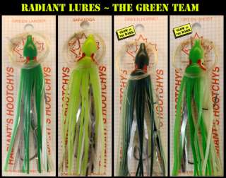 RADIANT LURES Salmon Fishing THE GREEN TEAM HOOTCHIES  