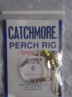 CatchMore Fishing Perch Rig Size 6 Nickel Brand New  
