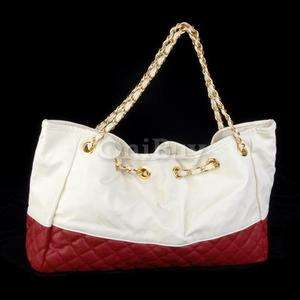 Quilted Flap Gloden Chain Shoulder Bag Handbag Purse  