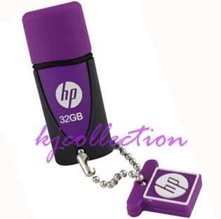 HP 32GB 32G USB Flash Memory Pen Drive Purple v245L  