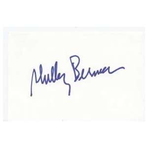 SHELLEY BERMAN Signed Index Card In Person