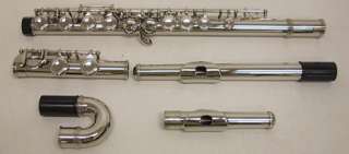2009 Nickel Plated Flute w Straight & Curved Headjoints  