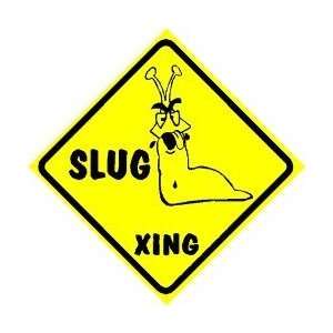  SLUG CROSSING bug insect snail new joke sign