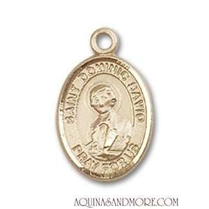 St. Dominic Savio Small 14kt Gold Medal
