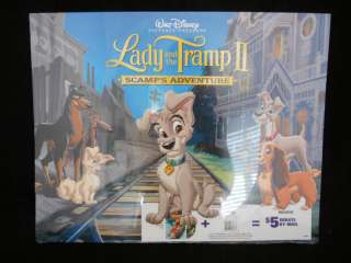   LADY & THE TRAMP II SCAMPS ADVENTURE 4 DISNEY LITHOGRAPHS FREE SHIP