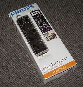 Philips Pure Power Home Theater Surge Protector 3900 Joules Protection 