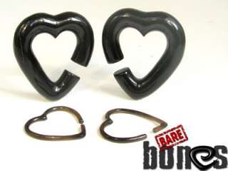   12G Pair of Horn Organic Jewelry Sculptured Earrings Gauges Earrings
