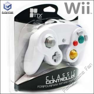 White Nintendo GameCube & Wii Compatible Wired Controller/ Control Pad 