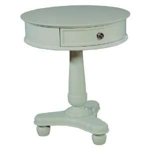 Ty Pennington Pedestal Nightstand with Moonbeam White Finish by Howard 