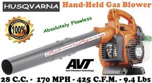 Husqvarna   Hand Held Gas Leaf Blower 170 MPH   425 CFM  