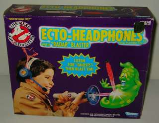 RARE Real Ghostbusters Ecto Headphones & Ghost Blaster Weapon Playset 