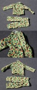 GI Joe 1964 Camo Uniform 5 Star Round Snaps Tg HJ 11546  