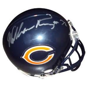  William Perry Autographed Chicago Bears Mini Helmet w/ The Fridge 