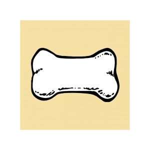  Dog bone   Removeable Wall Decal   selected color Salmon 
