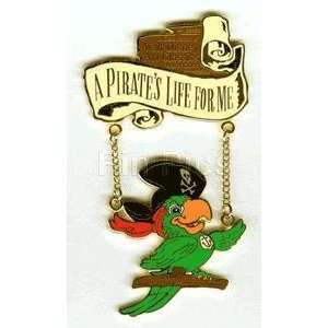   Pirates of the Caribbean Parrot Dangle Disney PIN 