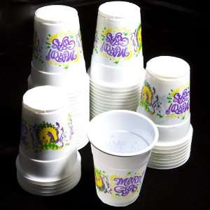  Mardi Gras Disposable Cups Toys & Games
