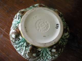 ANTIQUE GRIFFIN SMITH HILL ETRUSCAN SHELL SEAWEED BOWL  