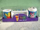 POOH FRIENDSHIP 3 PIECE CHILDS BATH SET CUP, SOAP HOLDER TOOTHBRUSH 