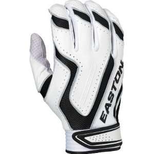 Easton Omen Adult Batting Gloves   Large White/Grey  