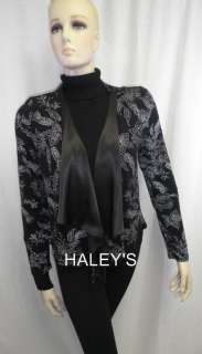 Helene Blake Petite Cardigan Jacket Top Evening Black Silver Sparkle 