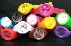HOT HELLO KITTY jelly Silicone Watches ODM hellokitty wristwatch 