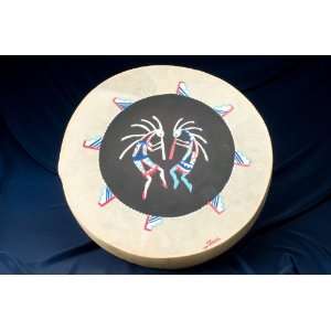  Single Sided Painted Hand Drum 16  Kokopelli (63 