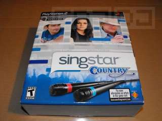 SingStar Country Bundle w/ 2 mics Playstation 2 PS2 New 711719765028 