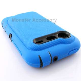 Blue Double Layer Hard Case For HTC Droid Incredible 2  