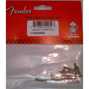  12 Fender Pickup Mounting Screws Slot 6 32x5/8 Nickel 