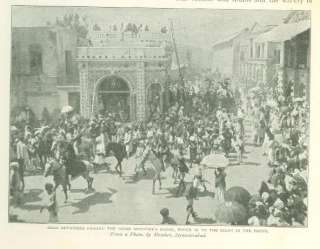 1900 Muharram Festival in Hyderabad India Camel Corps  