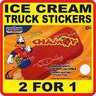 Ice Cream Truck cart Stickers 098 Lucas Chamoy bar