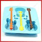 silicone guitar shaped cube trays ice candy mold maker returns