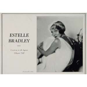  1930 Estelle Bradley Movie Film Actress Casting Ad 