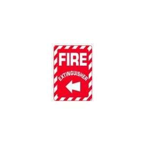 FIRE EXTINGUISHER (with Left Arrow) 14x10 Heavy Duty Plastic Sign