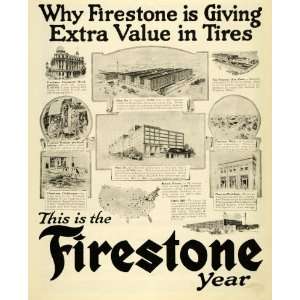  1919 Ad Firestone Tires Singapore Building Rim Plant Park 
