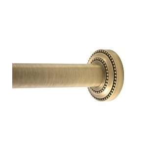    Shower Curtain Rod and End Flanges   Satin Chrome